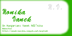 monika vanek business card